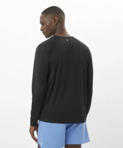 Salomon Men's Shkout Core Long Sleeve Tee Deep Black