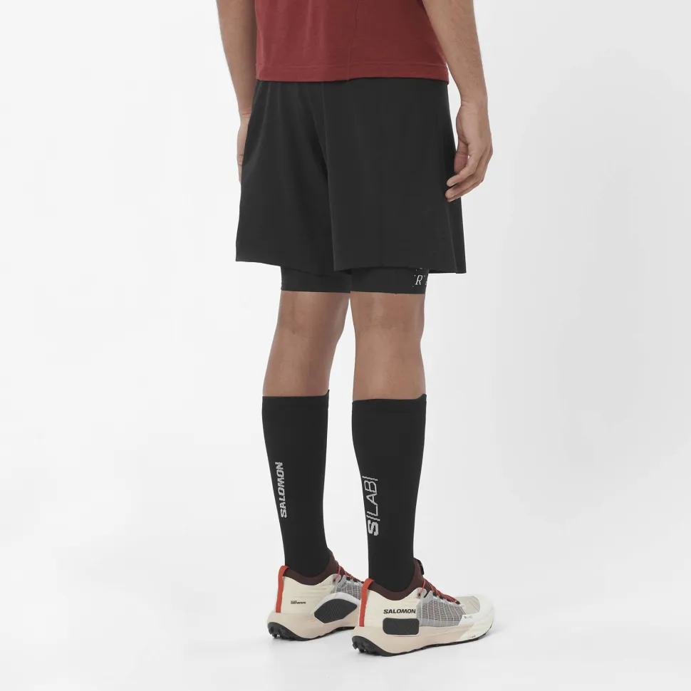 Salomon Men's S/Lab Salomon Ultra 2in1 Deep Black/Deep Black