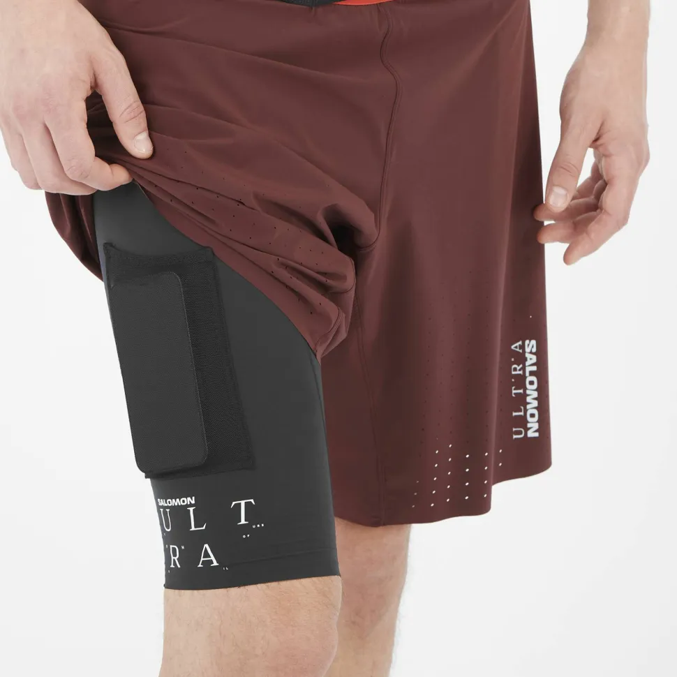 Salomon Men's S/Lab Salomon Ultra 2in1 Decadent Chocolate/Vanilla Ice