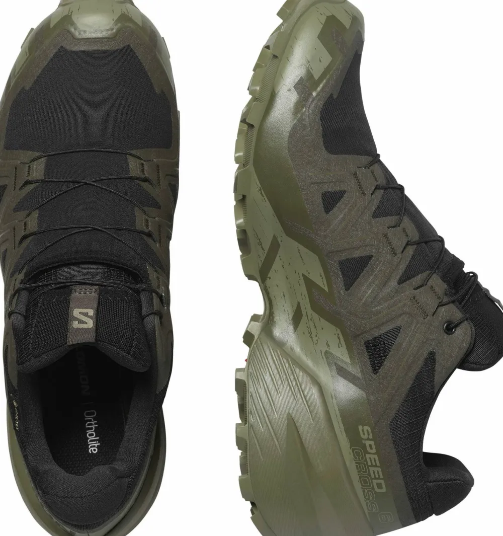 Best Men's Speedcross 6 GORE-TEX Black/Peat/Deep Lichen Green Gore-Tex|Löparskor Herr