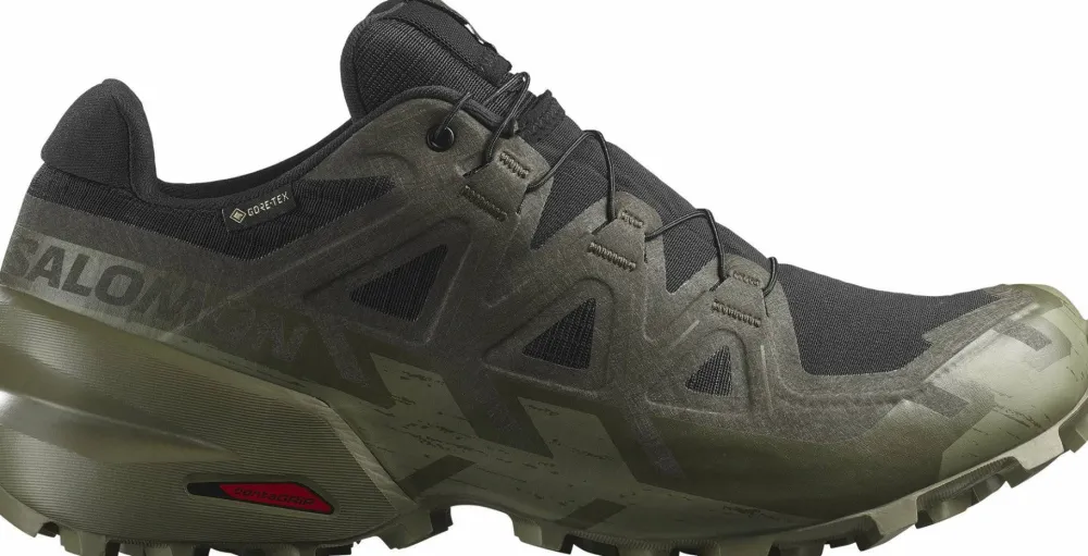 Best Men's Speedcross 6 GORE-TEX Black/Peat/Deep Lichen Green Gore-Tex|Löparskor Herr