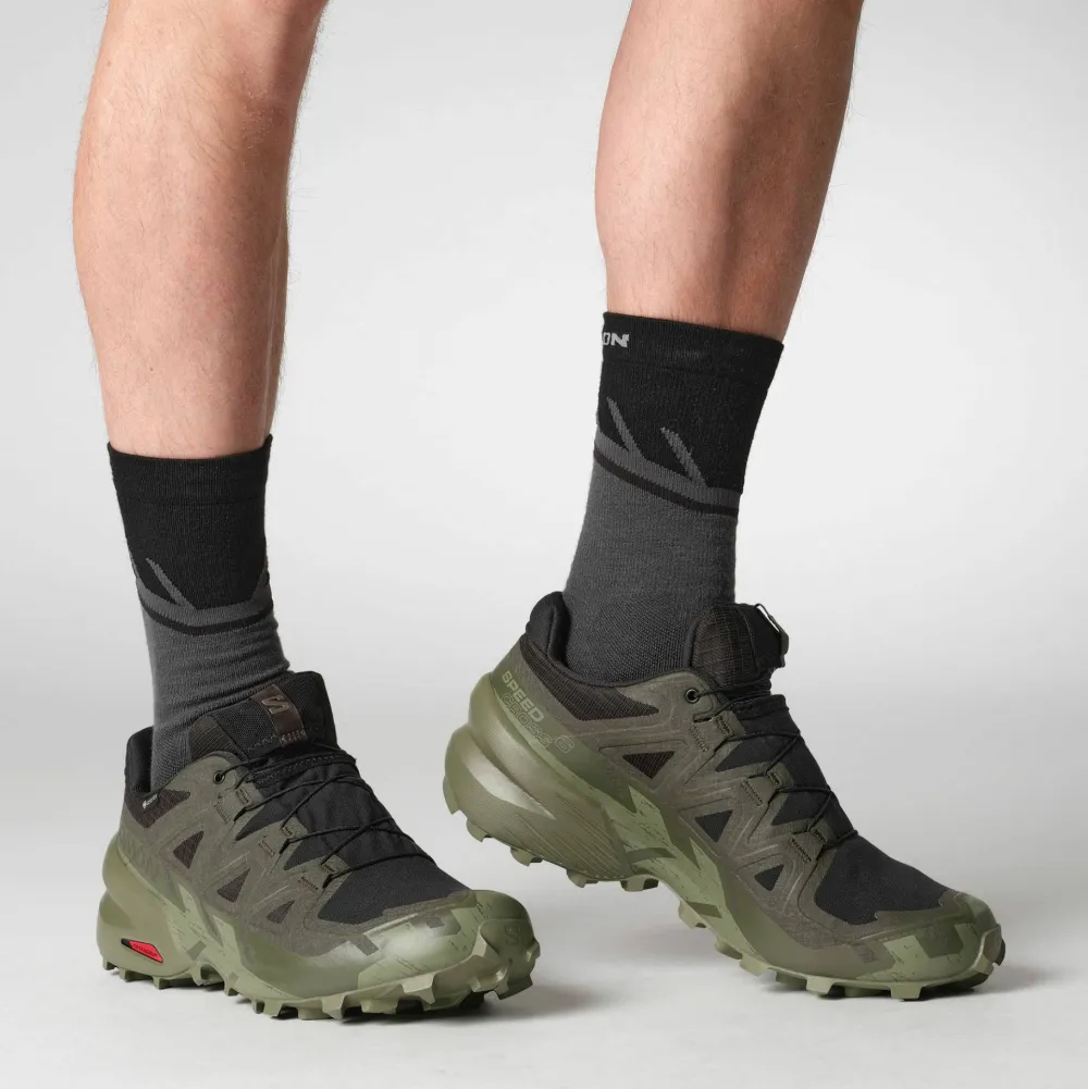 Best Men's Speedcross 6 GORE-TEX Black/Peat/Deep Lichen Green Gore-Tex|Löparskor Herr