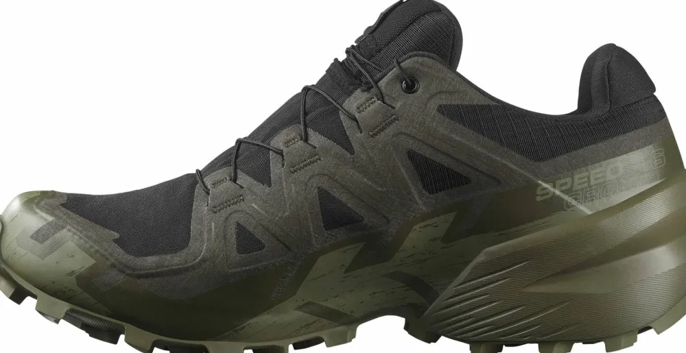 Best Men's Speedcross 6 GORE-TEX Black/Peat/Deep Lichen Green Gore-Tex|Löparskor Herr
