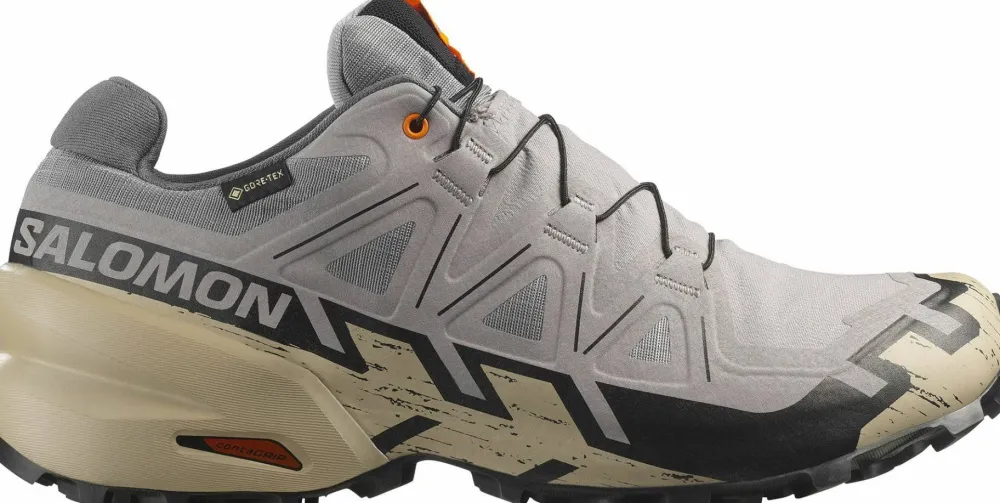 Discount Men's Speedcross 6 GORE-TEX Gull/White Pepper/Black Löpning|Gore-Tex
