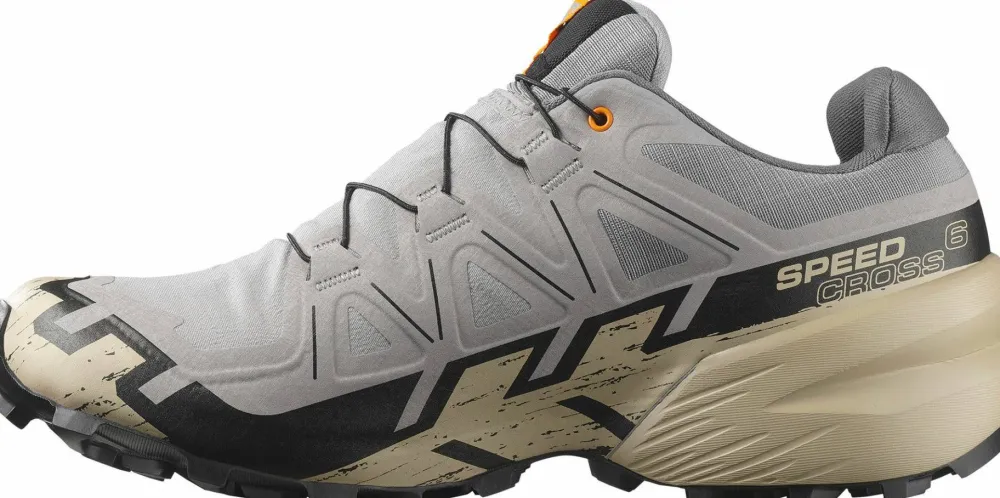 Discount Men's Speedcross 6 GORE-TEX Gull/White Pepper/Black Löpning|Gore-Tex