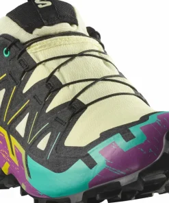 Clearance Men's Speedcross 6 GORE-TEX Transparent Yellow/Black/Waterfall Löparskor Herr|Gore-Tex Herrskor