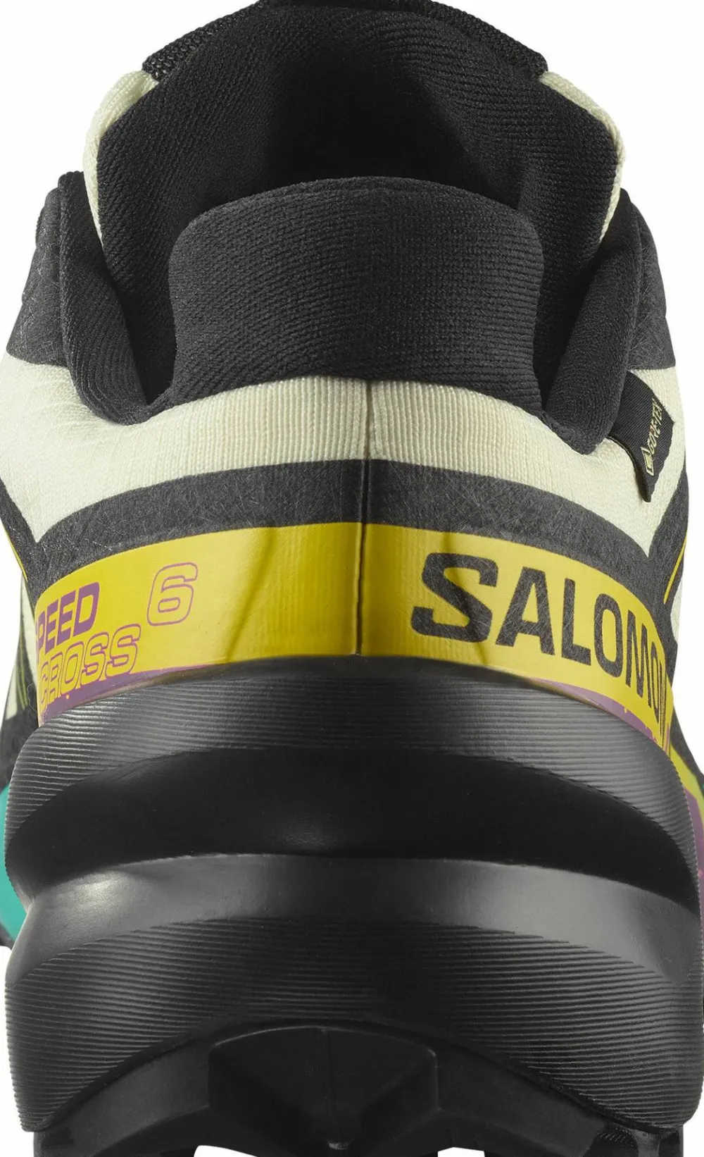 Clearance Men's Speedcross 6 GORE-TEX Transparent Yellow/Black/Waterfall Löparskor Herr|Gore-Tex Herrskor