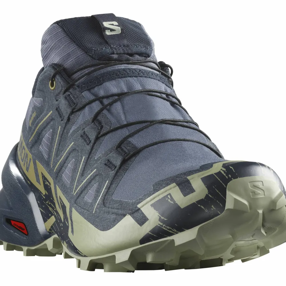 Salomon Men's Speedcross 6 GORE-TEX Grisaille / Carbon / Tea Hot