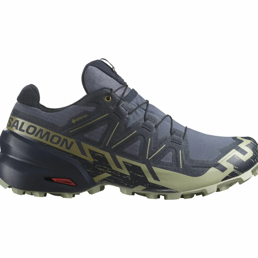 Salomon Men's Speedcross 6 GORE-TEX Grisaille / Carbon / Tea Hot