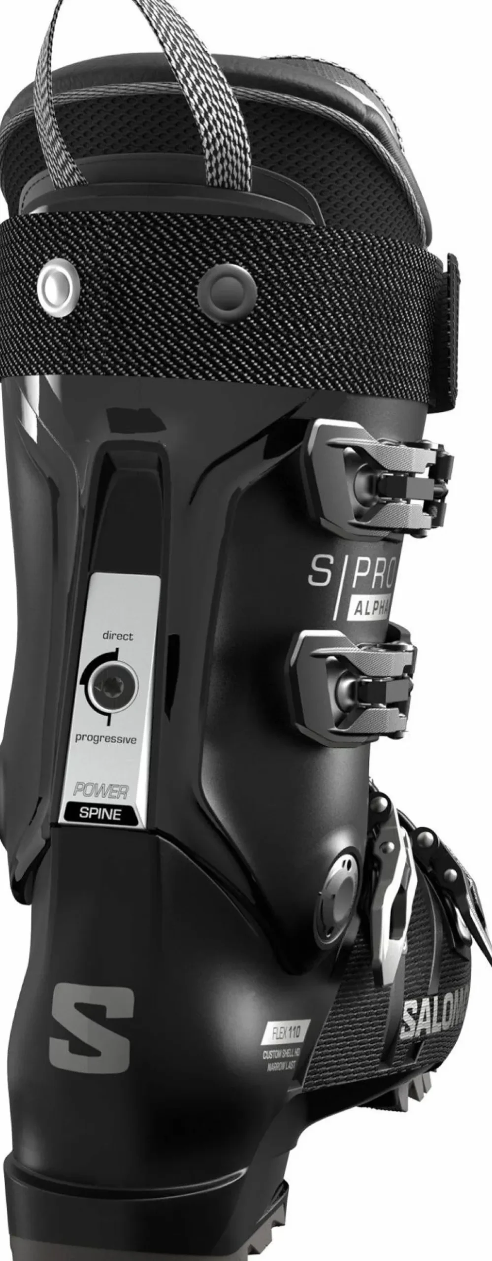 Online Men's S/Pro Alpha 110 Black/Dark Grey Met./Black Skidåkning