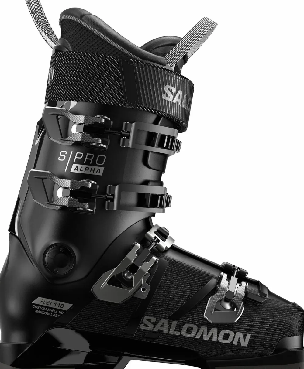 Online Men's S/Pro Alpha 110 Black/Dark Grey Met./Black Skidåkning
