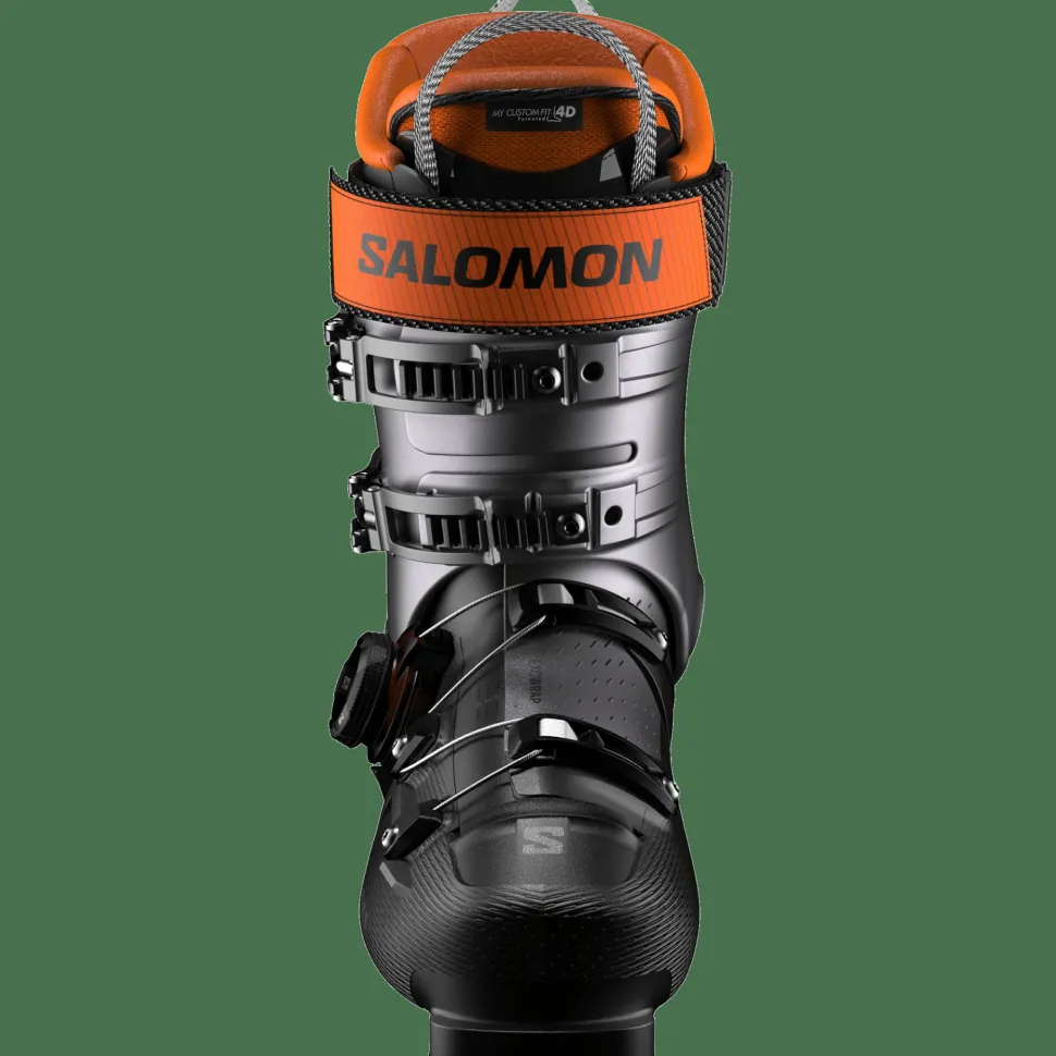 Salomon Men's S/Pro Supra BOA 110 Black/Beluga Met./Orange Tiger