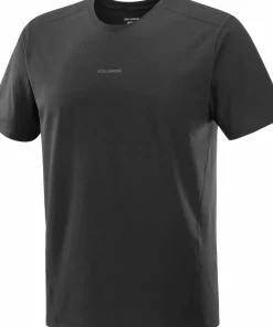 Salomon Men's Trackline Short Sleeve Tee Deep Black