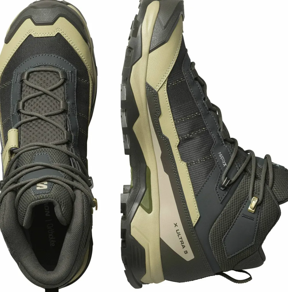Salomon Men's X Ultra 5 Mid GORE-TEX Peat/Gray Green/Blue Nights Online