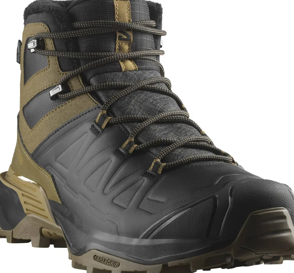 Salomon Men's X Ultra Snowpilot Waterproof Black/Military Olive/Gothic Olive