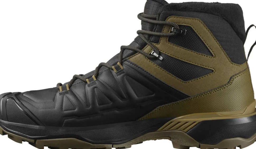 Salomon Men's X Ultra Snowpilot Waterproof Black/Military Olive/Gothic Olive