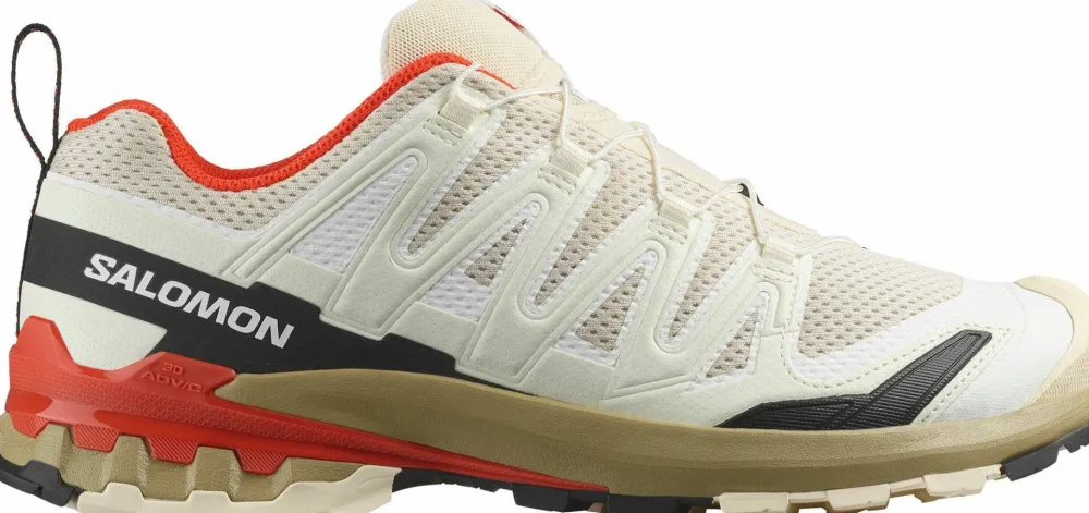 Salomon Men's XA Pro 3D V9 Almond Milk/Gray Green/Cherry Tomato Almond Milk / Gray Green / Cherry Tomato New