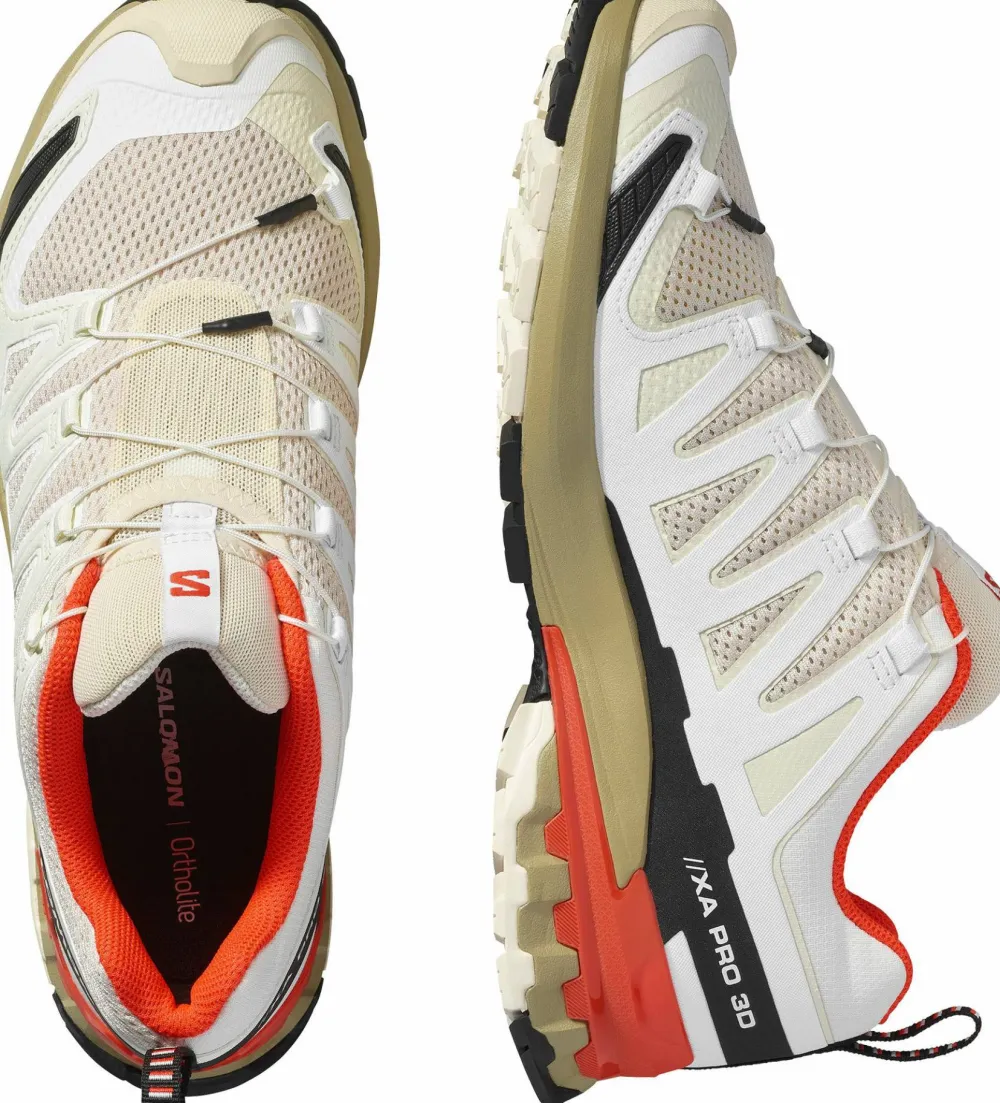 Salomon Men's XA Pro 3D V9 Almond Milk/Gray Green/Cherry Tomato Almond Milk / Gray Green / Cherry Tomato New