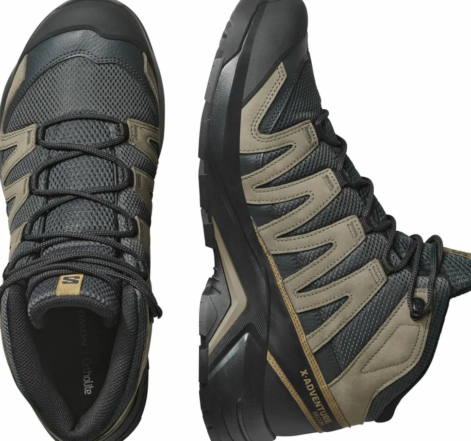 Salomon Men's X-Adventure Recon Mid GORE-TEX Asphalt/falcon/coyote Brown