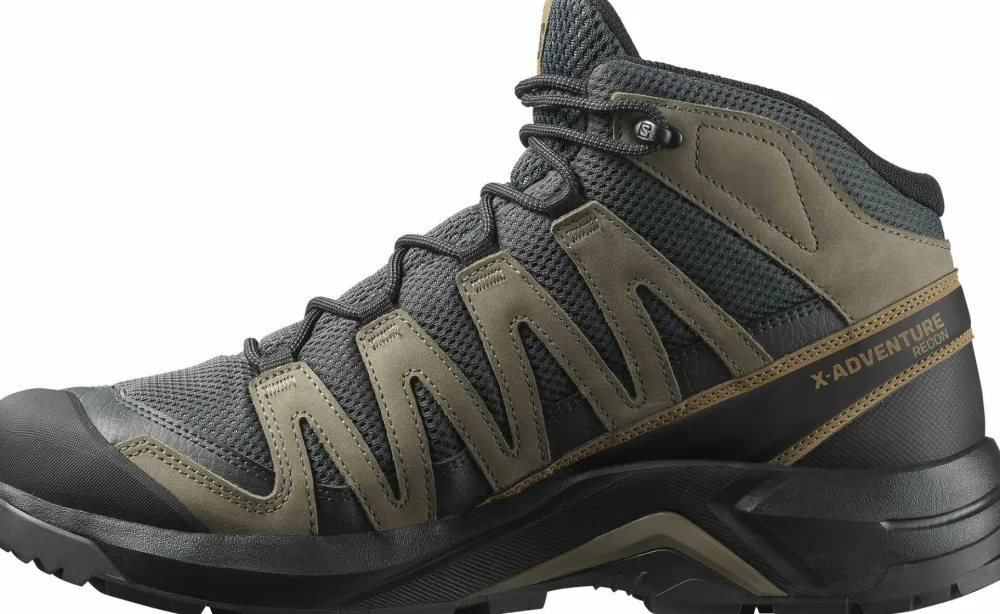 Salomon Men's X-Adventure Recon Mid GORE-TEX Asphalt/Falcon/Coyote Brown Outlet