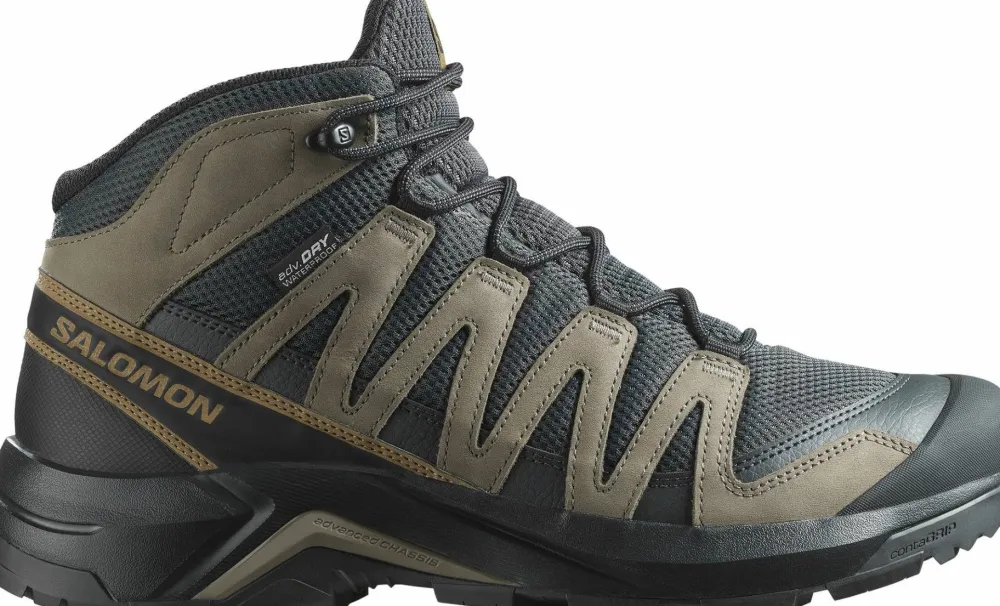 Salomon Men's X-Adventure Recon Mid GORE-TEX Asphalt/Falcon/Coyote Brown Outlet