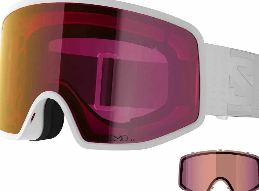 Salomon Sentry Pro Sigma (And Extra Lens) White/White Hot