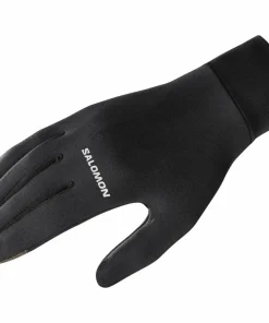 Clearance Unisex Cross Warm Gloves Deep Black Handskar & Vantar Dam