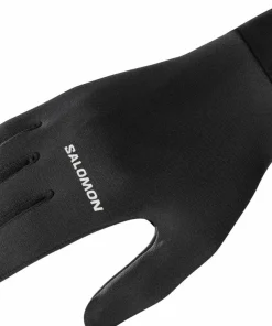 Clearance Unisex Cross Warm Gloves Deep Black Handskar & Vantar Dam