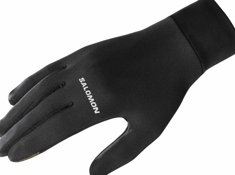 Clearance Unisex Cross Warm Gloves Deep Black Handskar & Vantar Dam