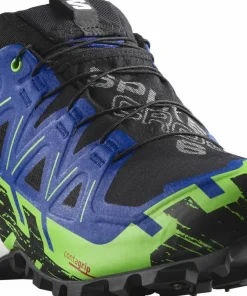 Salomon Unisex Spikecross 6 GORE-TEX Black/Surf The Web/Green Gecko