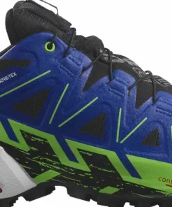 Salomon Unisex Spikecross 6 GORE-TEX Black/Surf The Web/Green Gecko Discount