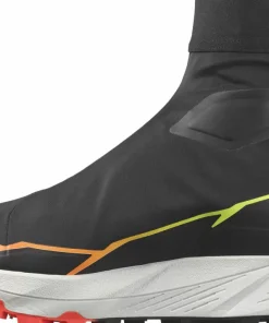 Salomon Unisex Winter Cross Spike Black/Fiery Coral/Safety Yellow Sale