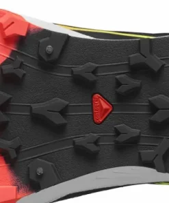 Salomon Unisex Winter Cross Spike Black/Fiery Coral/Safety Yellow Sale