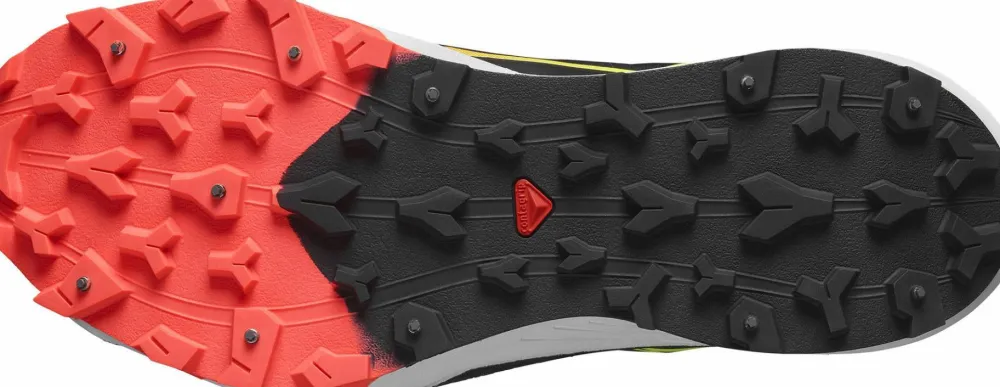 Salomon Unisex Winter Cross Spike Black/Fiery Coral/Safety Yellow Sale