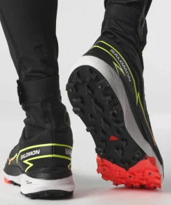 Salomon Unisex Winter Cross Spike Black/Fiery Coral/Safety Yellow Sale