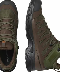 Discount Unisex X Ultra Tracker GORE-TEX Ranger Green/Earth Brown/Black Vandringsskor & Vandringskängor Dam