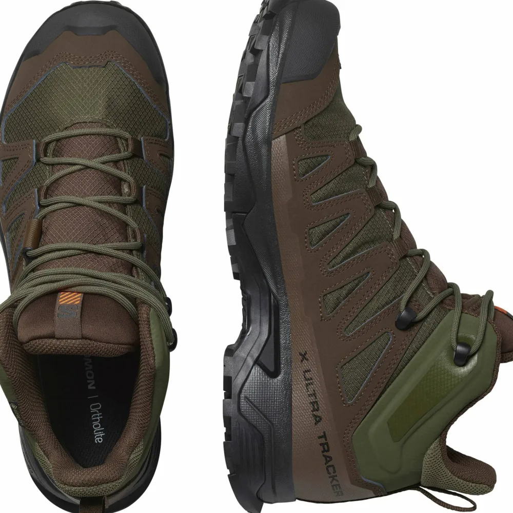 Discount Unisex X Ultra Tracker GORE-TEX Ranger Green/Earth Brown/Black Vandringsskor & Vandringskängor Dam
