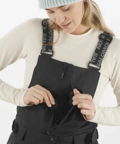 Salomon Women's Bashley Bib Pant Deep Black