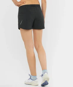 Salomon Women's Cross 5'' Shorts Deep Black