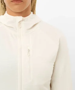 Salomon Women's Essential Lightwarm Hoodie Whisper White