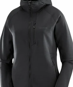 Salomon Women's Essential Lightwarm Hoodie Deep Black