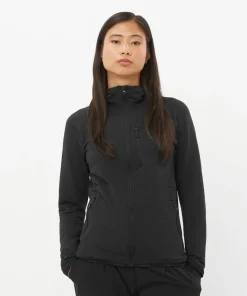 Salomon Women's Essential Lightwarm Hoodie Deep Black