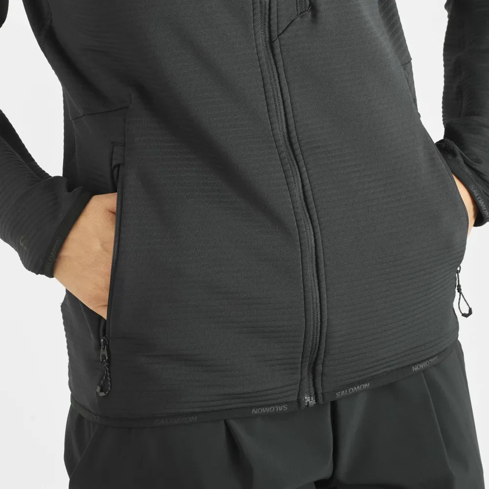 Salomon Women's Essential Lightwarm Hoodie Deep Black Deep Black/ Discount