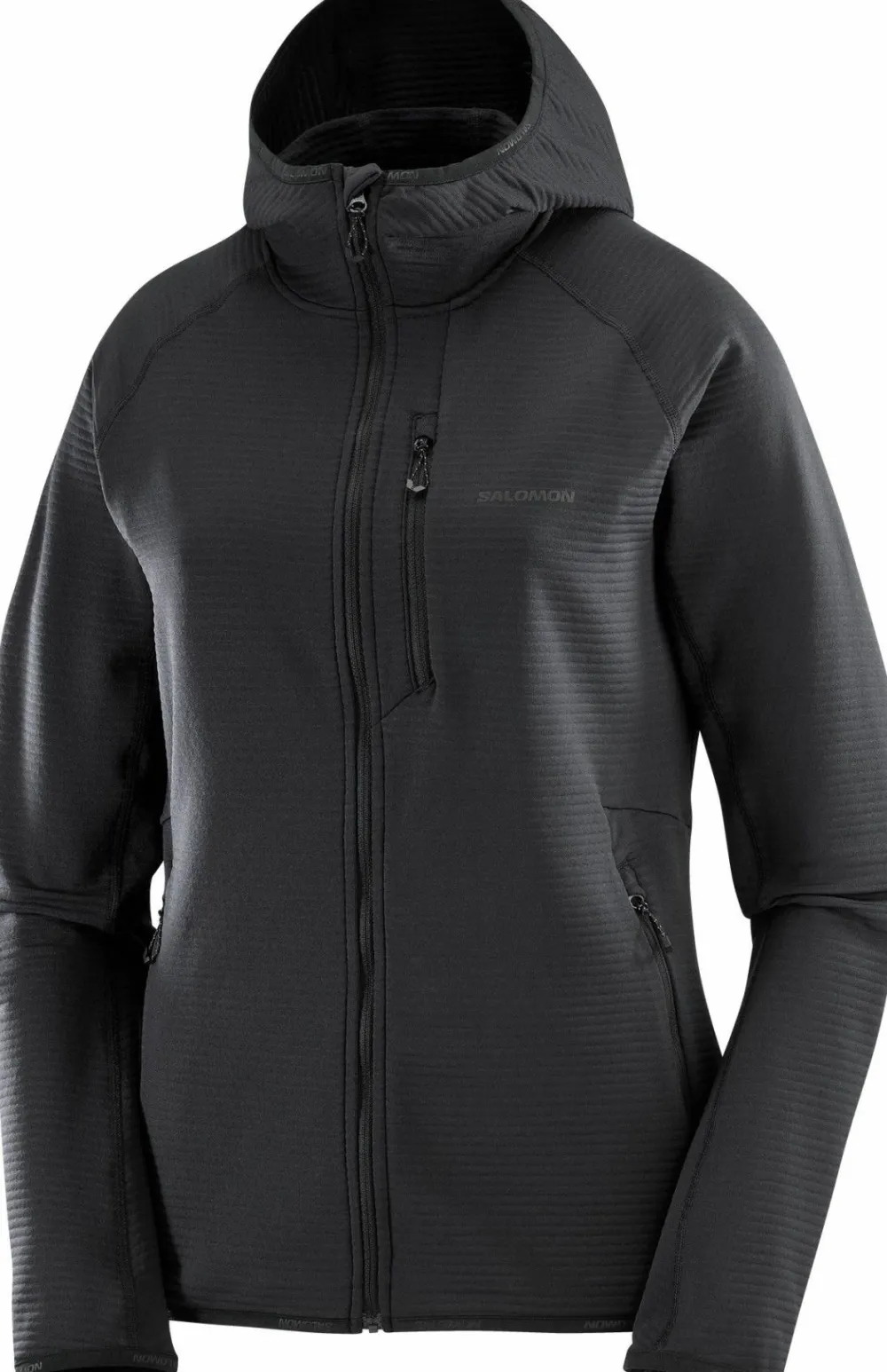 Salomon Women's Essential Lightwarm Hoodie Deep Black Deep Black/ Discount