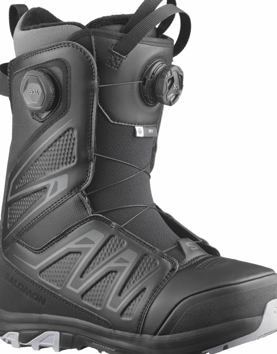 Salomon Women's Ivy BOA SJ BOA Black/Black/Lilac Gray
