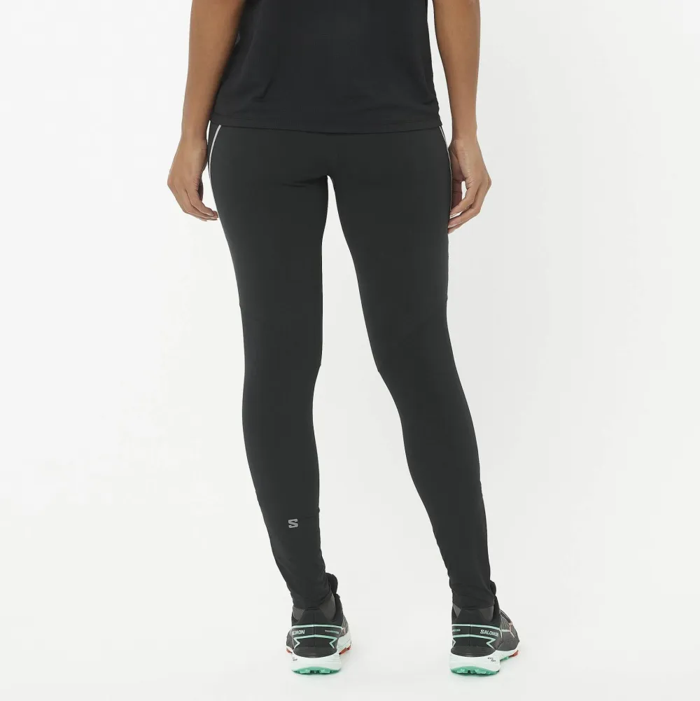 Salomon Women's Sense Aero Stow Tights Deep Black Discount