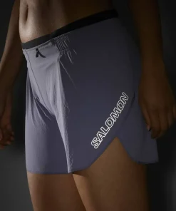 Salomon Women's Sense Aero 5'' Shorts Blue Granite/Clear Outlet