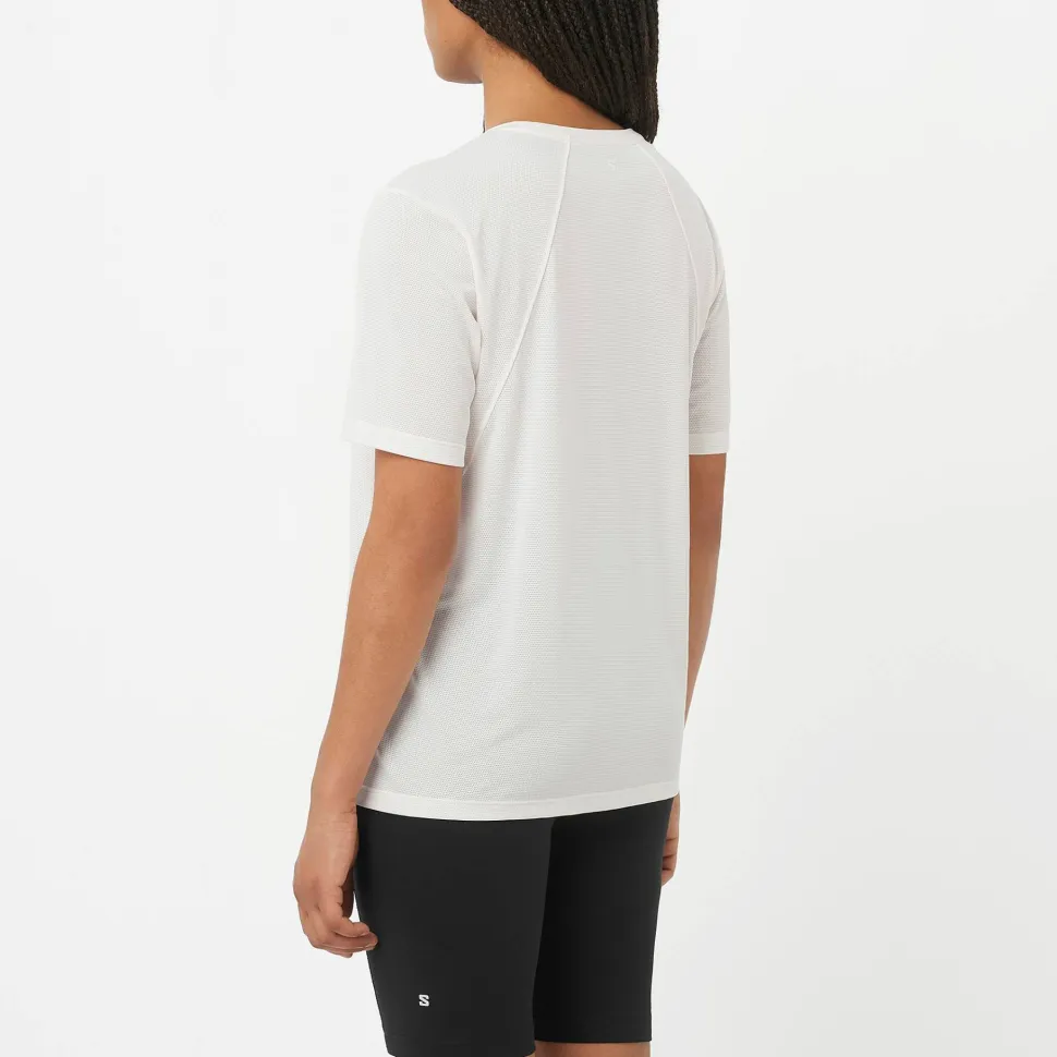 Salomon Women's Shkout Core Short Sleeve Tee Whisper White