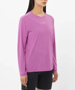 Best Women's Shkout Core Long Sleeve Tee Iris Orchid Damtröjor & Skjortor|Träningskläder Dam