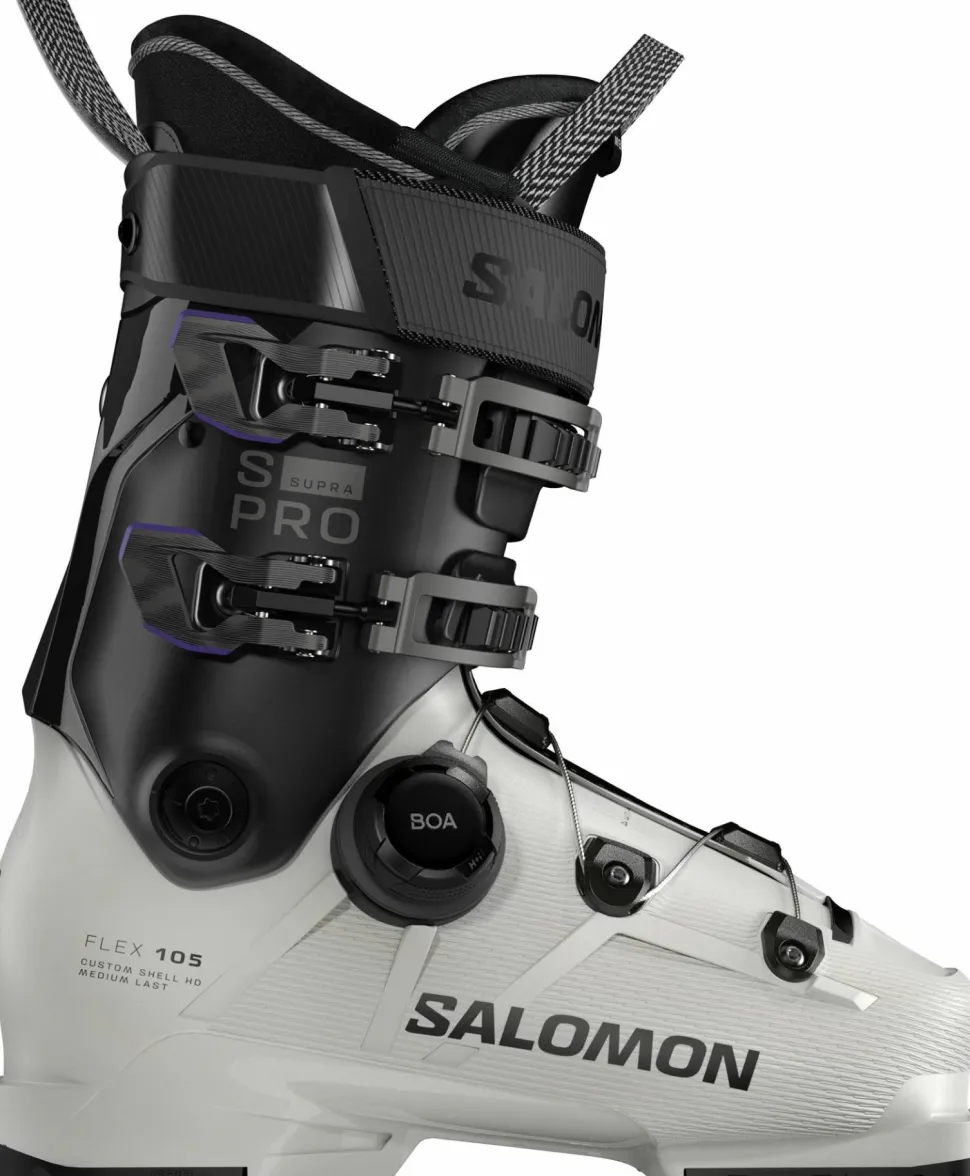 Salomon Women's S/Pro Supra Boa 105 Gripwalk Gray Aurora/Black/Black
